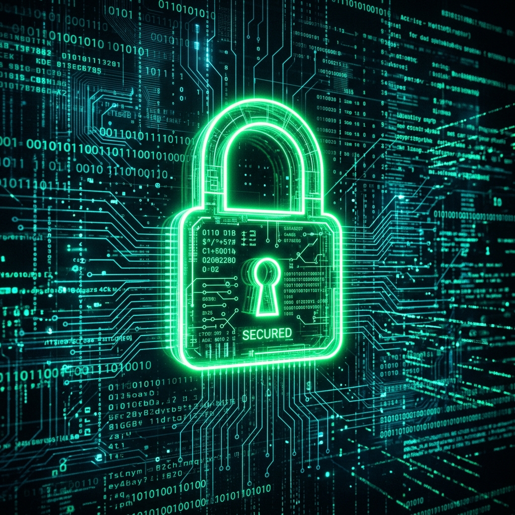 Cybersecurity Padlock